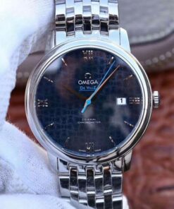 Omega De Ville Prestige 424.10.40.20.03.003 Blue Dial Replica Watch - UK Replica