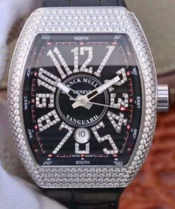 Franck Muller Vanguard V45.SC.DT.D.NBR.CD.5N.NR Black Dial Replica Watch - UK Replica