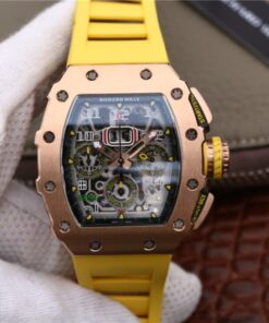 Richard Mille RM11-03 KV Factory Rose Gold Skeleton Dial Replica Watch - UK Replica