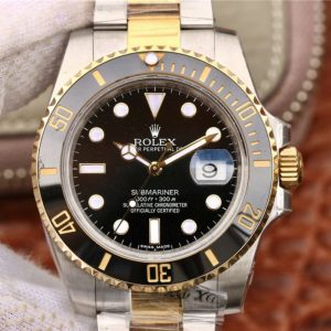 Rolex Submariner Date 116613LN VR Factory 18K Yellow Gold Wrapped Black Dial Replica Watch - UK Replica