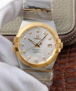 Omega Constellation 123.20.38.21.52.002 V6 Factory White Dial Replica Watch - UK Replica