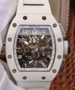 Richard Mille RM011 Chronograph KV Factory White Hollow Dial Replica Watch - UK Replica
