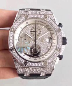 Audemars Piguet Royal Oak Offshore 26067BC.ZZ.D002CR.01 JF Factory Diamonds Dial Replica Watch - UK Replica