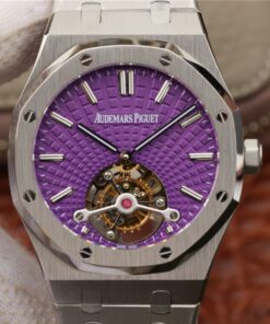 Audemars Piguet Royal Oak Tourbillon 26522ST.OO.1220ST.01 R8 Factory Purple Dial Replica Watch - UK Replica