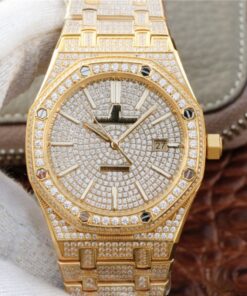 Audemars Piguet Royal Oak 15400.OR01 Diamonds Dial Replica Watch - UK Replica
