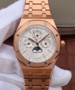 Audemars Piguet Royal Oak 41MM 26574OR.OO.1220OR.01 JF Factory White Dial Replica Watch - UK Replica