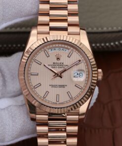 Rolex Day-Date II 228235 40mm EW Factory Rosegold Dial Replica Watch - UK Replica