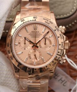 Rolex Daytona Cosmograph 116508 JH factory Rose Gold Dial Replica Watch - UK Replica