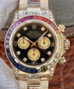 Rolex Daytona Rainbow Cosmograph 116598RBOW BL Factory 7750 movement Replica Watch - UK Replica