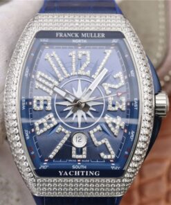 Franck Muller Vanguard V45.SC.DT.AC.BL Blue Dial Replica Watch - UK Replica