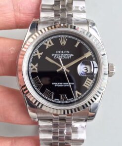 Rolex Datejust 116334 41MM EW Factory Black Dial Replica Watch - UK Replica