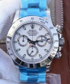 Rolex Daytona Cosmograph 116520 White Dial Noob Factory Replica Watch - UK Replica