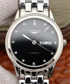 Longines Flagship Double Calendar L4.899.4.12.6 GK Factory Black Dial Replica Watch - UK Replica