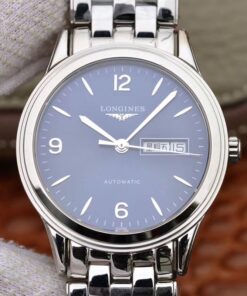 Longines Flagship Double Calendar L4.899.4.12.601 GK Factory Blue Dial Replica Watch - UK Replica