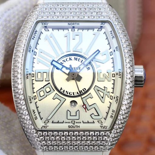 Franck Muller Vanguard V45.SC.DT.D.NBR.CD.5N.NR Silver Dial Replica Watch - UK Replica