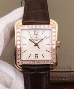 Vacheron Constantin Historiques Toledo 1951 86300/000R-9826 GS Factory 18K Rose Gold Silver Dial Replica Watch - UK Replica