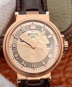 Breguet Marine 5517BB/Y2/9ZU V9 Factory Gold Dial Replica Watch - UK Replica