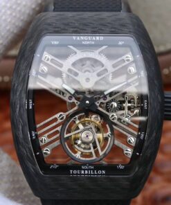 Franck Muller Vanguard Skeleton V45 T SQT Tourbillon Skeleton Dial Replica Watch - UK Replica