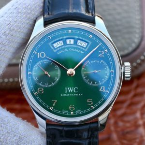 IWC Portugieser Annual Calendar IW503510 YL Factory Green Dial Replica Watch - UK Replica