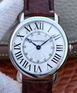 Cartier Ronde Louis 40MM TW Factory White Dial Replica Watch - UK Replica