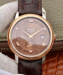 Omega De Ville Prestige 424.23.40.20.13.001 TW Factory Brown Dial Replica Watch - UK Replica