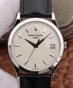 Patek Philippe Calatrava 5296G-010 White Dial ZF Factory Replica Patek Philippe Calatrava Watch