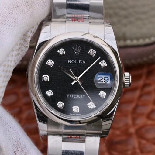 Rolex Datejust 36mm 116200 DJ Factory Black Dial Replica Watch - UK Replica