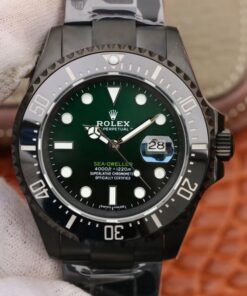 Rolex Sea-Dweller Deepsea 11666001 V2 Green Gradual Black Dial Replica Watch - UK Replica