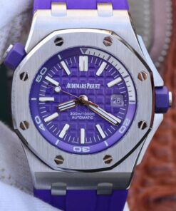 Audemars Piguet Royal Oak Offshore Diver 15710ST.OO.A077CA.01 Purple Dial Replica Watch - UK Replica