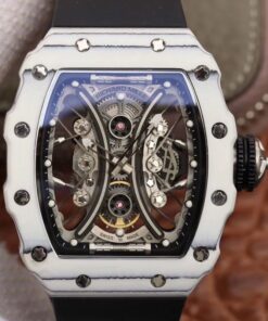 Richard Mille RM53-01 White Ceramic Case Skeleton Dial Replica Watch - UK Replica