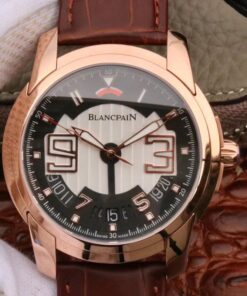 Blancpain L-EVOLUTION 8805-1134-53B Rose Gold Case Black Dial Replica Watch - UK Replica