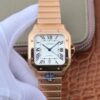Cartier WGSA0007 Rose Gold White Dial BV Factory Replica Cartier Santos Watch