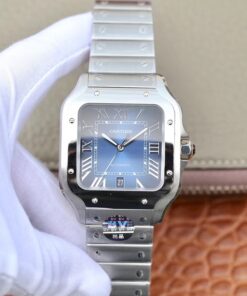 Cartier De Santos WSSA0013 BV Factory Blue Dial Replica Watch - UK Replica