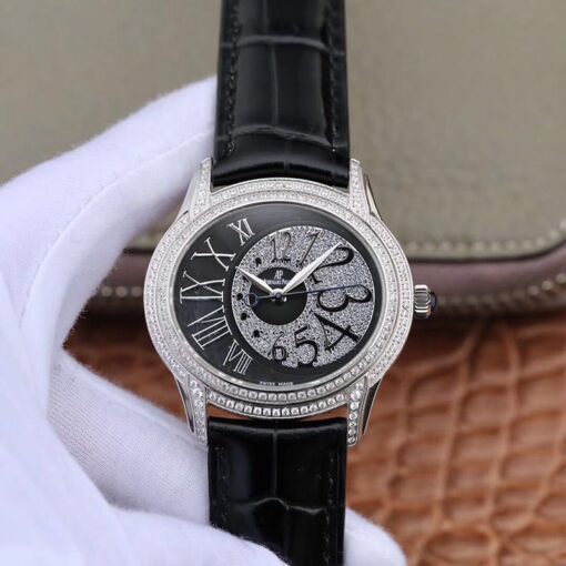 Audemars Piguet Millenary Lady 77302BC.ZZ.D001CR.01 Black Dial Replica Watch - UK Replica