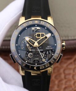 Ulysse Nardin El Toro 322-00-3 18K Yellow Gold Black Dial Replica Watch - UK Replica