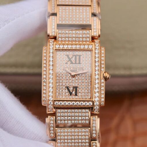 Patek Philippe Ladies Twenty-4 4908/50R-012 Rose Gold Diamond Dial Replica Watch - UK Replica