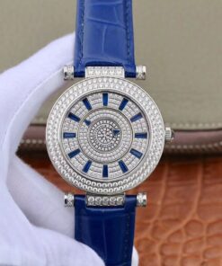 Franck Muller Double Mystery DM42D2RCD GS Factory White Gold Diamond Dial Replica Watch - UK Replica