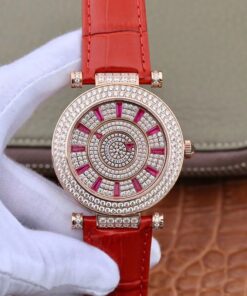 Franck Muller Double Mystery DM42D2RCD GS Factory Rose Gold Diamond Dial Replica Watch - UK Replica