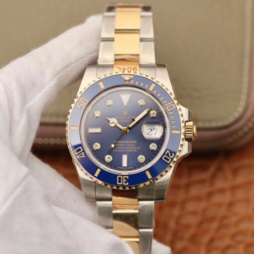 Rolex Submariner Date 116613 Blue Dial GM Factory Replica Rolex Submariner Watches