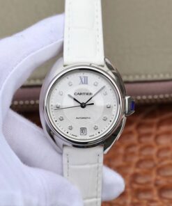 Cle De Cartier Ladies 35mm WJCL0032 Silver-gray Dial Replica Watch - UK Replica