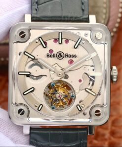 Bell Ross BR-X2 Tourbillon Stainless Steel Brushed Dial Replica Watch - UK Replica
