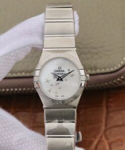 Omega Constellation Quartz Ladies 27mm TW Factory White Dial Replica Watch - UK Replica