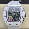 Richard Mille RM011-FM KV Factory White Ceramic Skeleton Dial Replica Watch - UK Replica