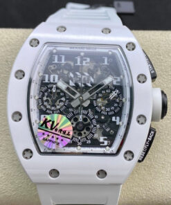 Richard Mille RM011-FM KV Factory White Ceramic Skeleton Dial Replica Watch - UK Replica