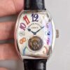 Franck Muller Crazy Color Dreams Tourbillon 8880 White Dial Replica Watch - UK Replica