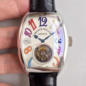 Franck Muller Crazy Color Dreams Tourbillon 8880 White Dial Replica Watch - UK Replica