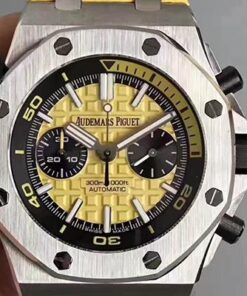 Audemars Piguet Royal Oak Offshore Diver Chronograph 26703ST.OO.A051CA.01 JF Factory Yellow Dial Replica Watch - UK Replica