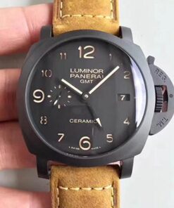 Panerai Luminor GMT 1950 3 Days PAM441 VS Factory V2 Black Dial Replica Watch Replica Watch - UK Replica