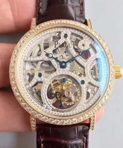 Piaget High-grade Jewelry Tourbillon Hollow Dial Replica Watch - UK Replica