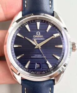 Omega Seamaster Aqua Terra 150M Master Co-Axial Baselworld Blue Textured Dial Replica Watch - UK Replica